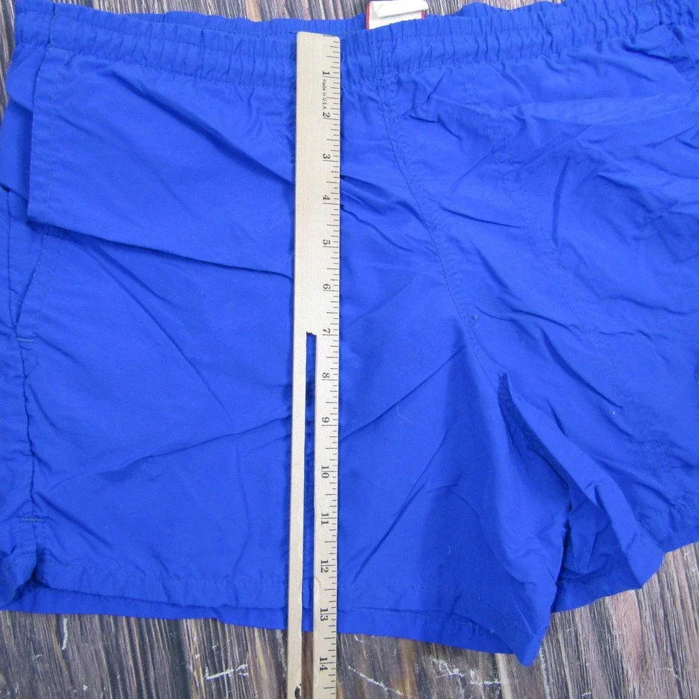 Pace Sportswear Swim Trunks Men S Blue Vintage Nylon Shorts Huntington Beach CA